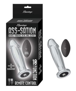 ASS-SATION REMOTE VIBRATING METAL ANAL ECSTASY - SILVER