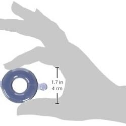 Alternative view of M2M Cock Ring Elastomer Medium BLUE