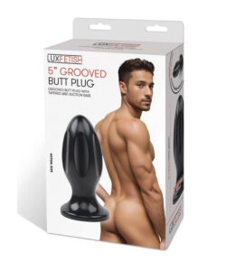 5" GROOVED BUTT PLUG