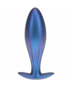 OUCH! OVAL ANAL PLUG SILICONE METAL BLUE
