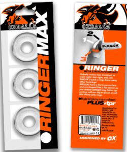 OXBALLS RINGER MAX 3 PACK COCKRINGS - CLEAR