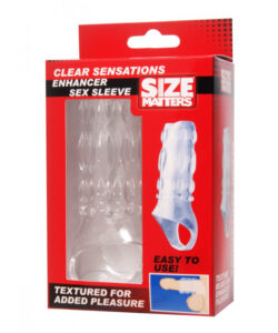 SIZE MATTERS CLEAR SENSATIONS ENHANCER SEX SLEEVE