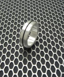 HEAD/SHAFT/GLANS RING ALUMINUM SINGLE ACCENT BAND 7/8"