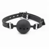breathable silicone ball gag with locking buckle